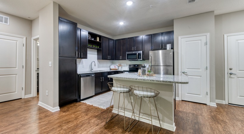 kitchen with island